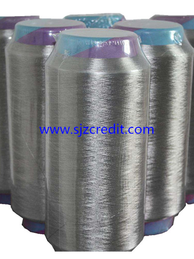 Silver fiber yarn